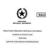 pemerintah terbitkan perpres 82/2024 tentang kantor komunikasi kepresidenan