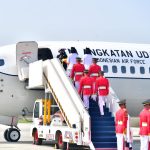 derap langkah purna paskibraka duta pancasila membawa merah putih ke ikn