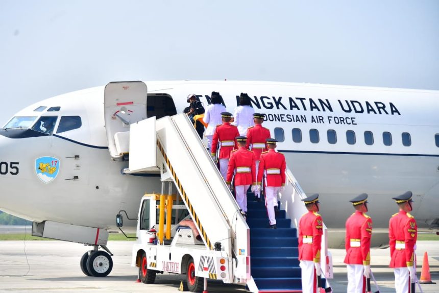 derap langkah purna paskibraka duta pancasila membawa merah putih ke ikn