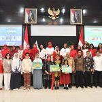 dwp setkab serahkan beasiswa pendidikan dan tali kasih bagi 64 siswa