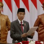 president jokowi delivers the presentation of the government statement on the bill on state budget for the 2025 fiscal year and its financial note