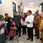 presiden jokowi tinjau fasilitas dan pelayanan kesehatan di rsud bob bazar di lampung selatan