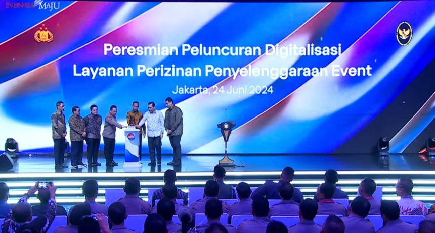 presiden resmikan digitalisasi layanan perizinan event untuk penyederhanaan proses perizinan