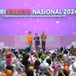 president, first lady attends national kebaya day 2024 at gbk