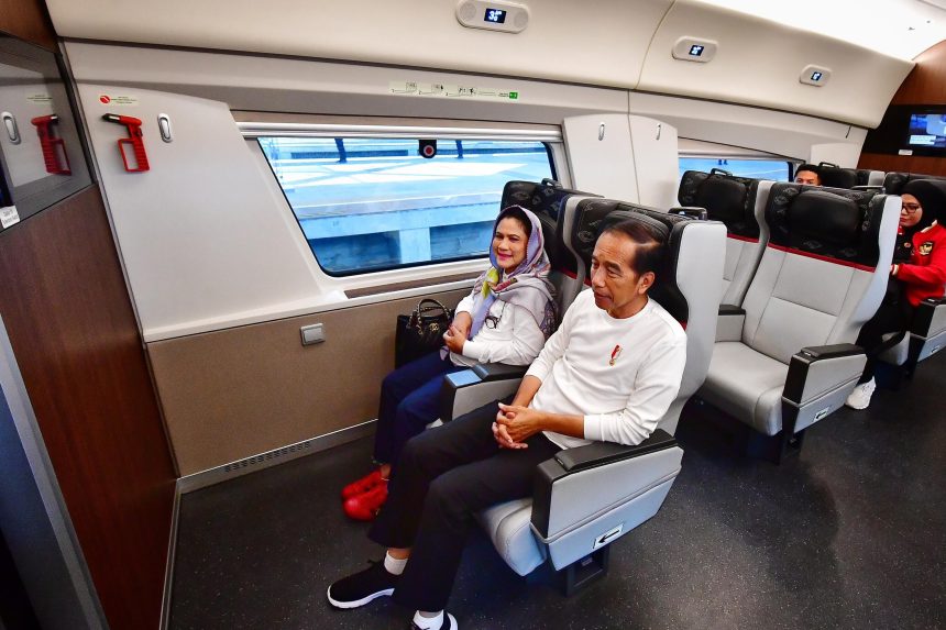 naik whoosh ke bandung, presiden dan ibu iriana akan buka piala presiden 2024