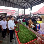 presiden jokowi tinjau harga sembako di pasar bukit sulap lubuklinggau