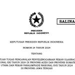 presiden jokowi bentuk satgas pengawalan penyelenggaraan pon dan peparnas 2024