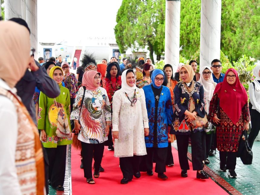 berkunjung ke papua, ibu iriana akan hadiri puncak peringatan han tahun 2024