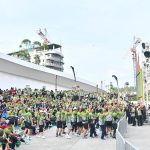 thousands flocks new capital for nusantara tni fun run