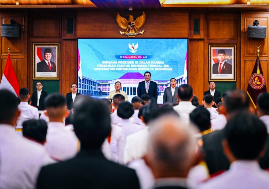 president prabowo subianto strengthens solidarity during dinner with cadets