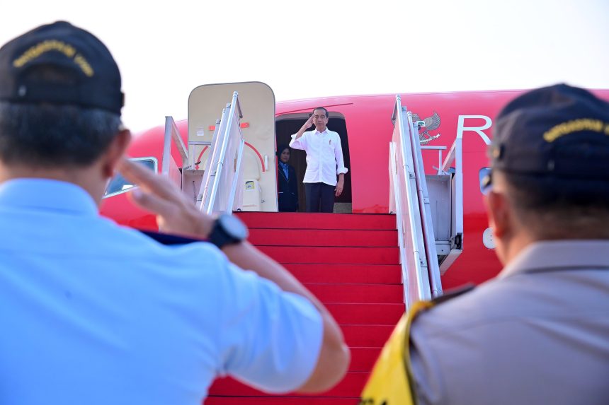 presiden jokowi kunjungan kerja ke sumatra selatan