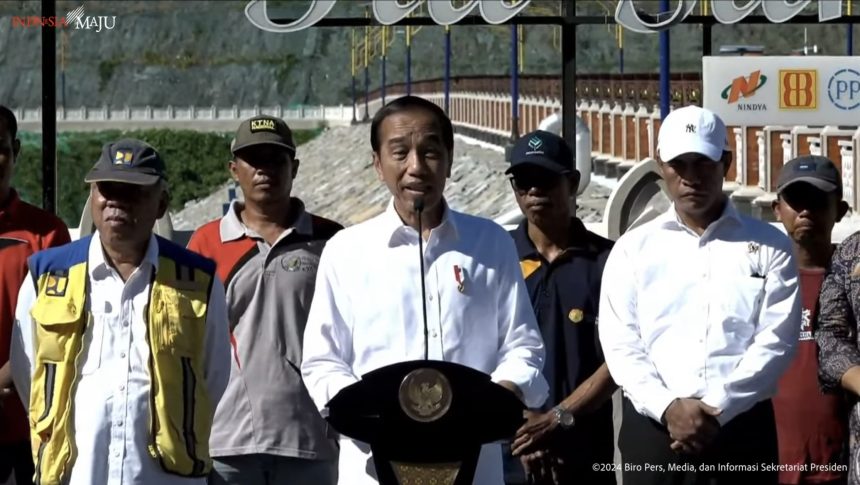 diresmikan presiden, bendungan tiu suntuk siap aliri 1.900 hektare lahan pertanian