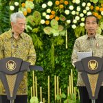 presiden jokowi dan pm lee bahas implementasi perjanjian fir hingga investasi di ikn
