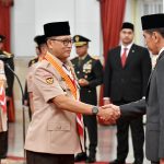 presiden kukuhkan pengurus kwarnas pramuka 2023-2028