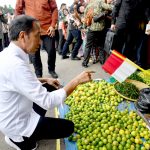 tinjau pasar muara bungo, presiden tekankan pentingnya revitalisasi pasar