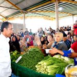 jelang lebaran, presiden jokowi pantau stok dan harga bahan pokok di pasar rakyat merangin