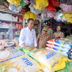 presiden jokowi pantau stabilitas harga di pasar sungai ringin sekadau saat ramadan