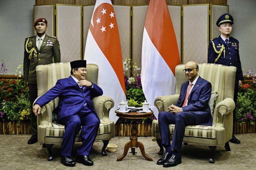 gelar courtesy call, presiden prabowo dan presiden tharman bahas fase baru hubungan indonesia–singapura