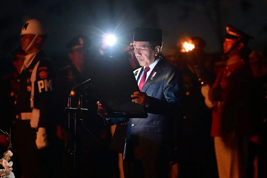 president jokowi pays tribute to national heroes in nusantara capital