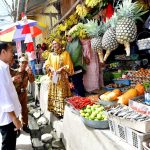presiden jokowi tinjau pasar tumpah mamasa, cek harga dan infrastruktur pasar