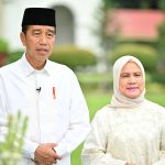 presiden dan ibu iriana jokowi sampaikan ucapan selamat idulfitri 1445 hijriah
