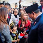 president prabowo welcomed by indonesian diaspora in russia