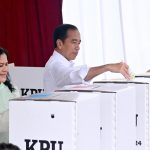 presiden jokowi dan ibu iriana gunakan hak pilih pada pemilu 2024