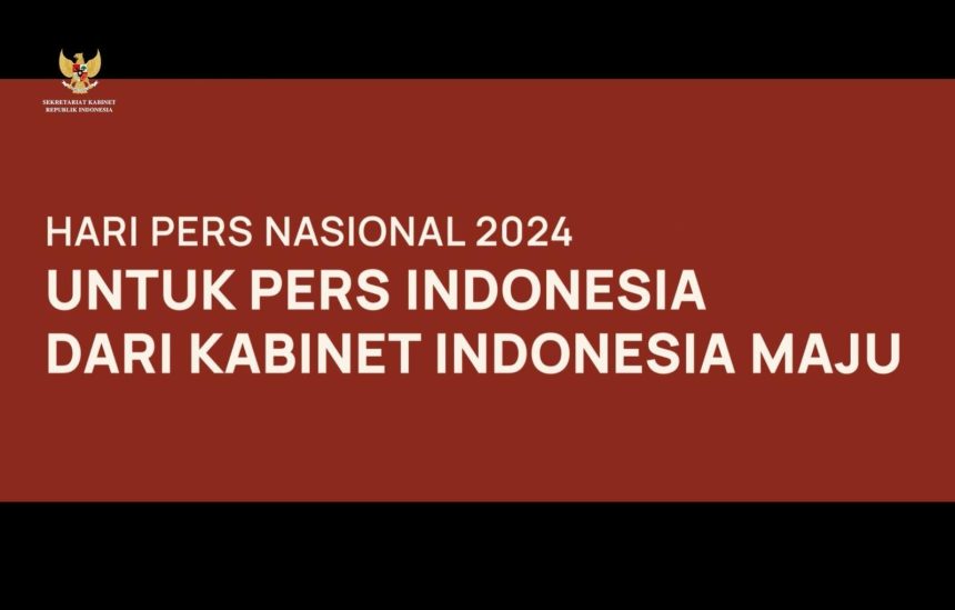 hpn 2024, menteri kabinet indonesia maju sampaikan apresiasi kepada pers indonesia
