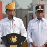 presiden jokowi resmikan jalan tol seksi indrapura-limapuluh  dan tebing tinggi-indrapura