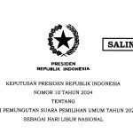 presiden tetapkan hari pemilu 14 februari 2024 sebagai hari libur nasional