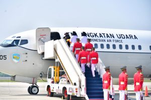 derap langkah purna paskibraka duta pancasila membawa merah putih ke ikn