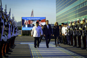 president prabowo sends off french president macron following state visit 18 president prabowo sends off french president macron following state visit
