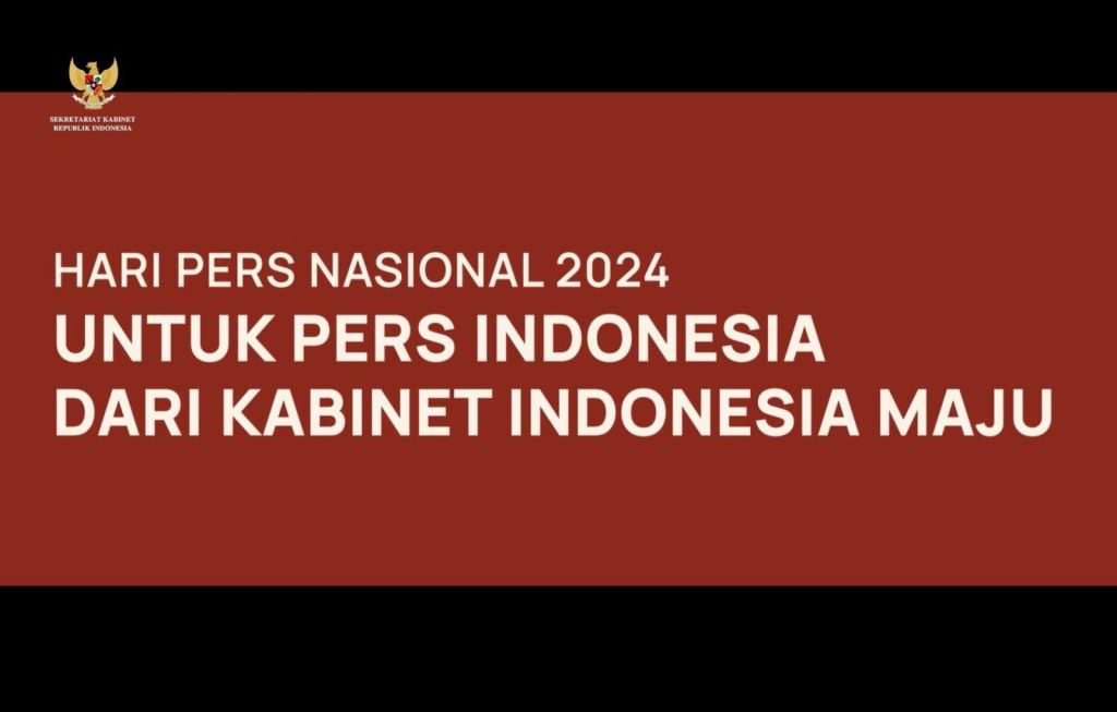 hpn 2024, menteri kabinet indonesia maju sampaikan apresiasi kepada pers indonesia