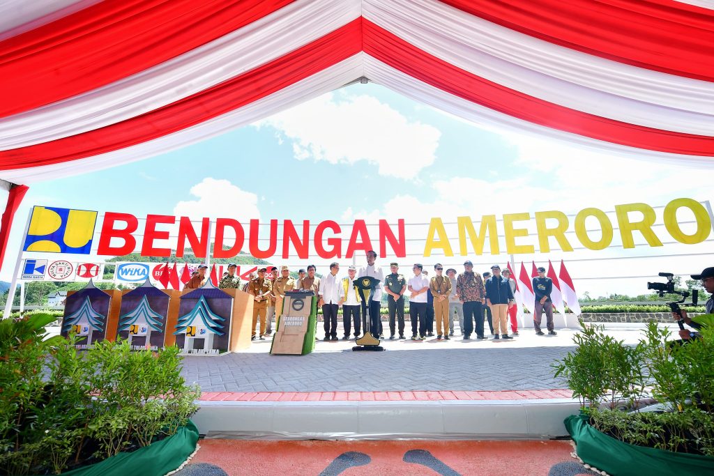 resmikan bendungan ameroro, presiden: cegah krisis air dan reduksi banjir 18 resmikan bendungan ameroro, presiden: cegah krisis air dan reduksi banjir