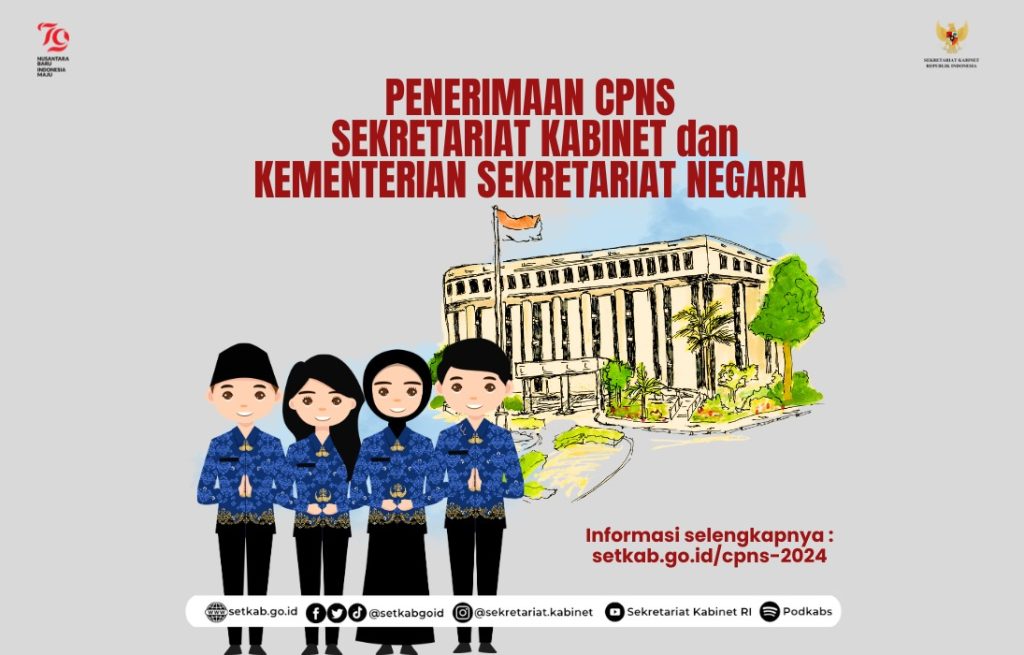 setkab dan kemensetneg buka pendaftaran cpns tahun 2024
