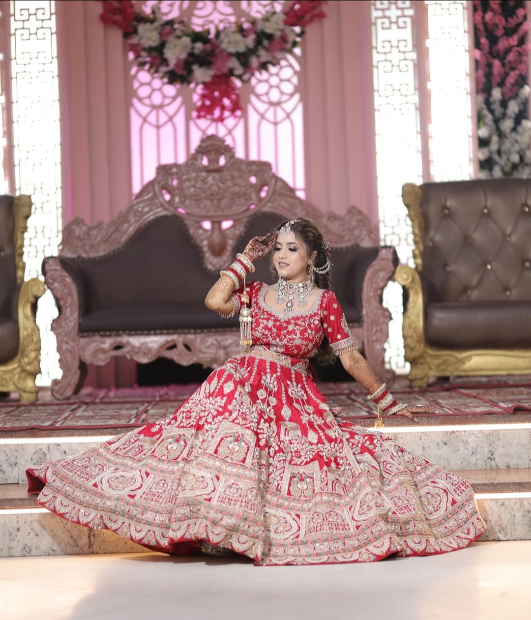 Candid bride portrait