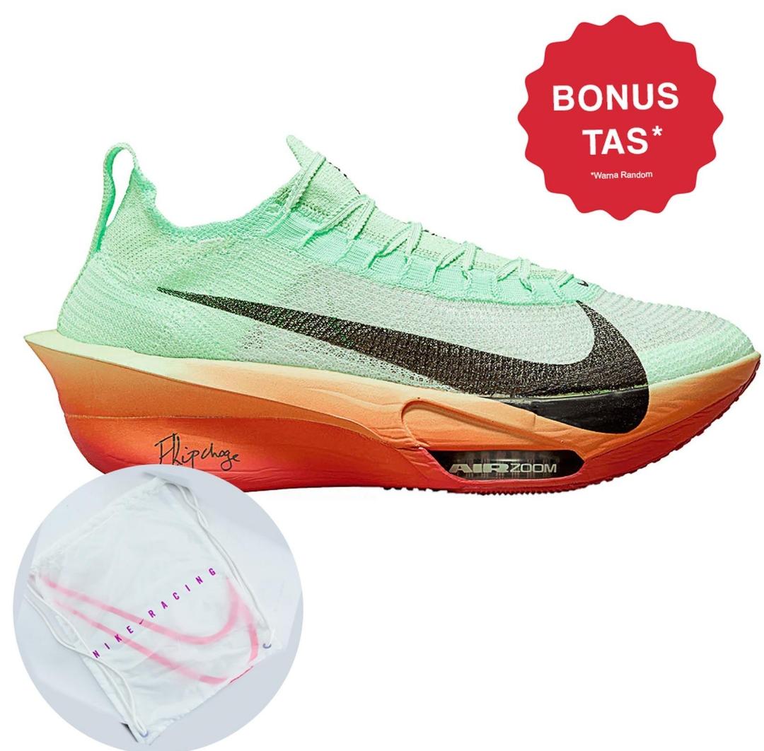 SHOES RUNNING NIKE AIR ZOOM ALPHAFLY NEXT% 3 EK VAPOR GREEN/BLACK- DRAGON RED