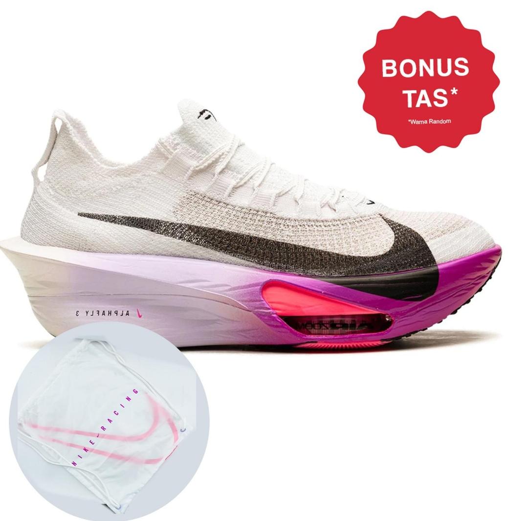 SHOES RUNNING NIKE AIR ZOOM ALPHAFLY NEXT% 3 WHITE/BLACK PURPLE AGATE