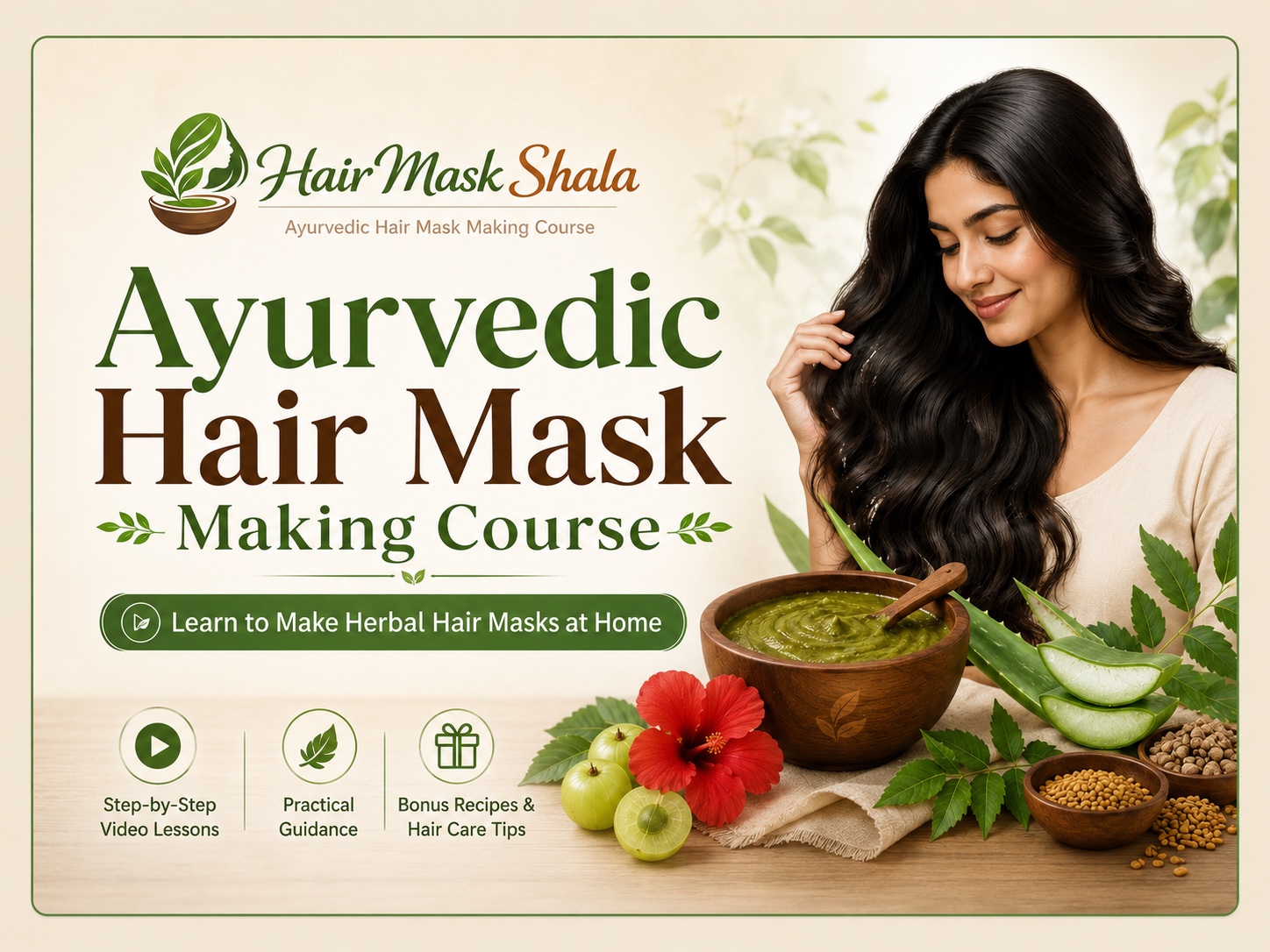 Ayurvedic Hair Mask — Herbal Hair Mask Business Course
