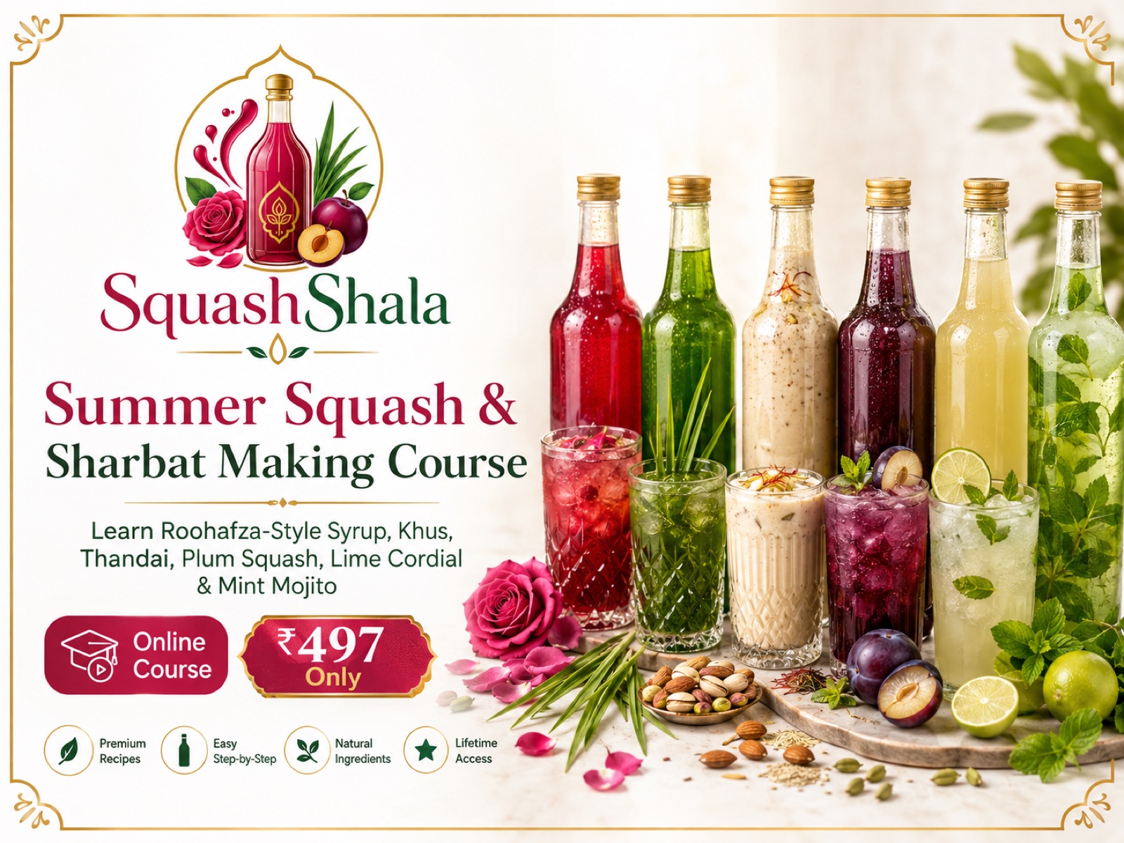 Squash Shala — Homemade Squash, Sharbat & Mocktail Business Course