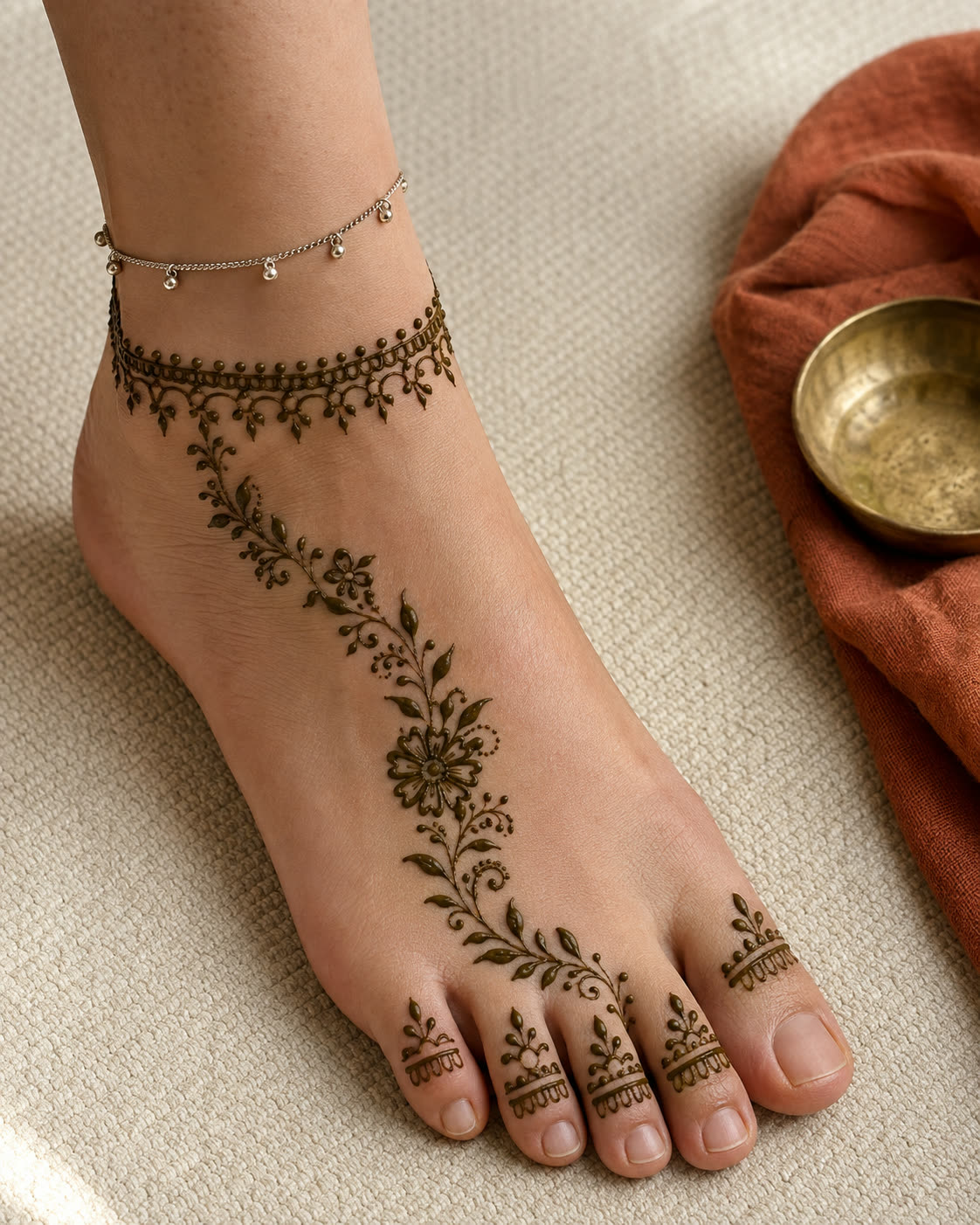 Anklet-style foot design