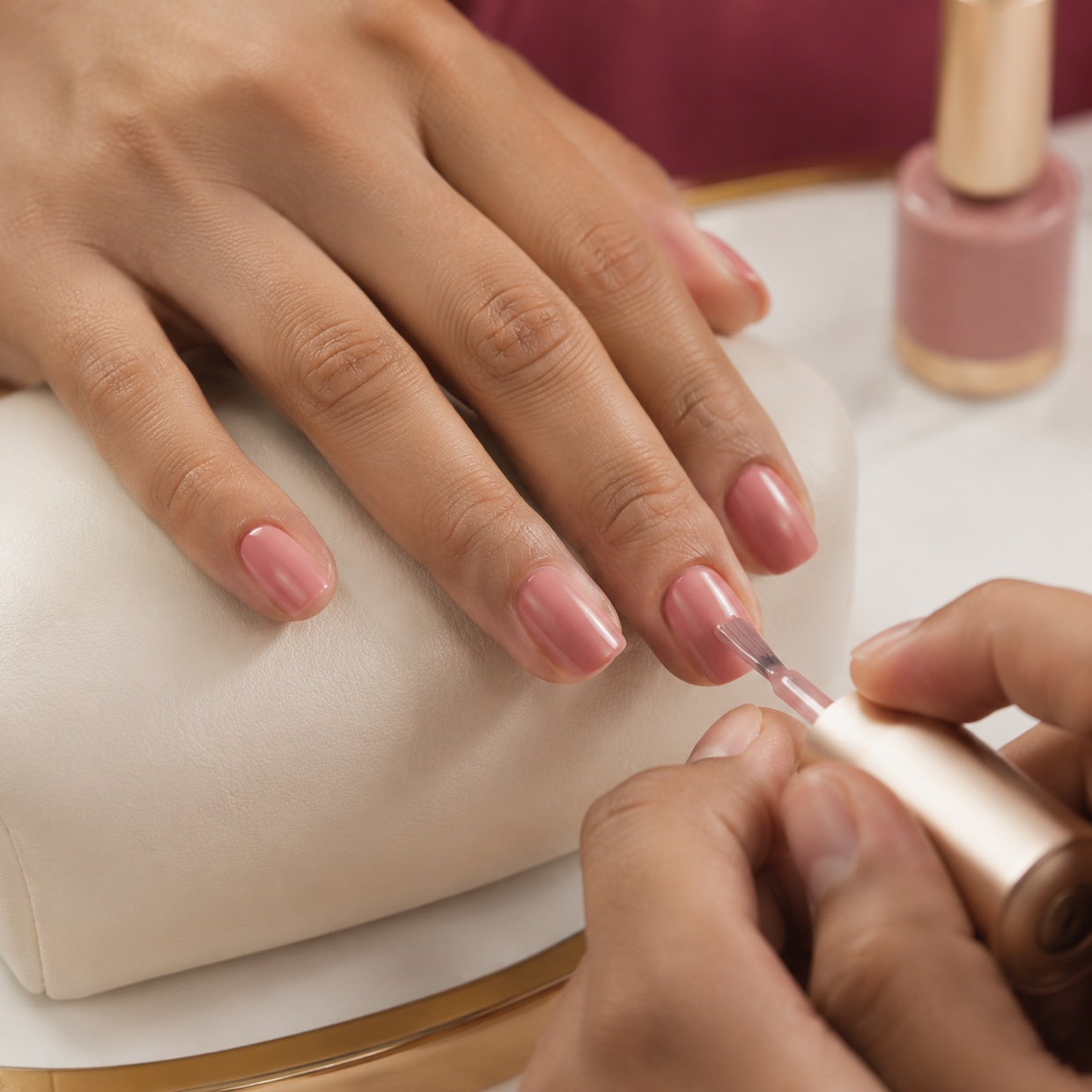 The clean gel application every set starts with