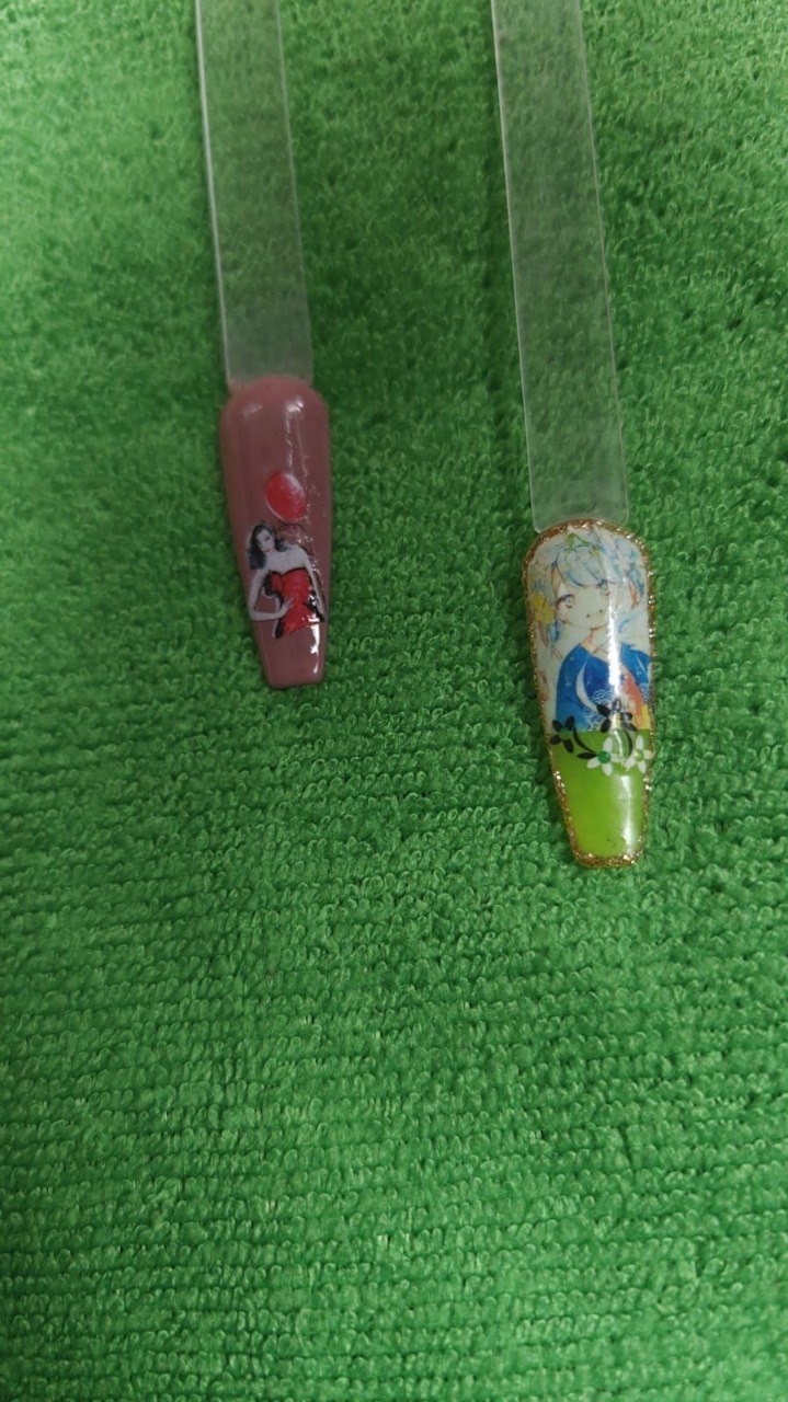 Nail art add-on sets
