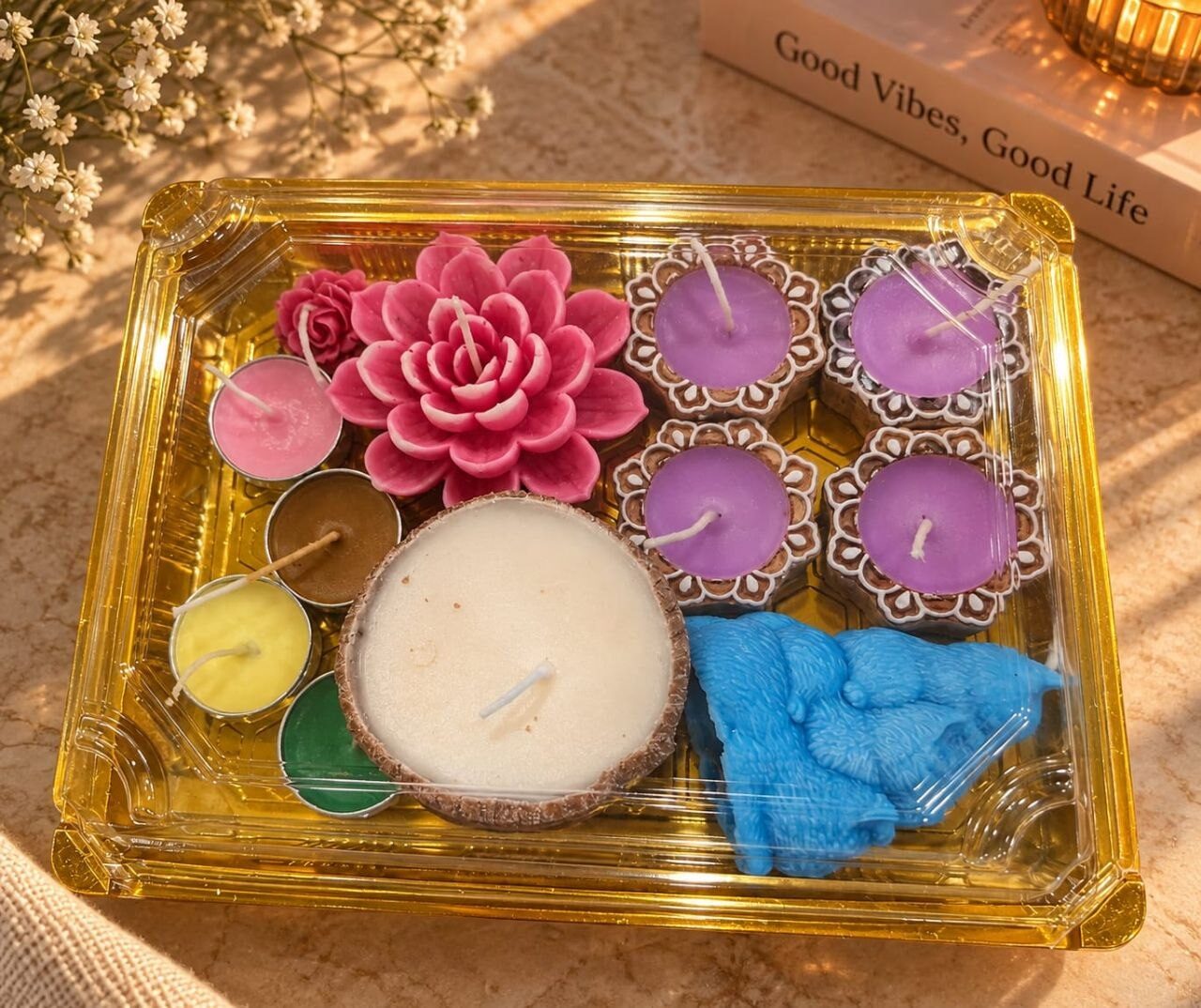A festive diya & gel range