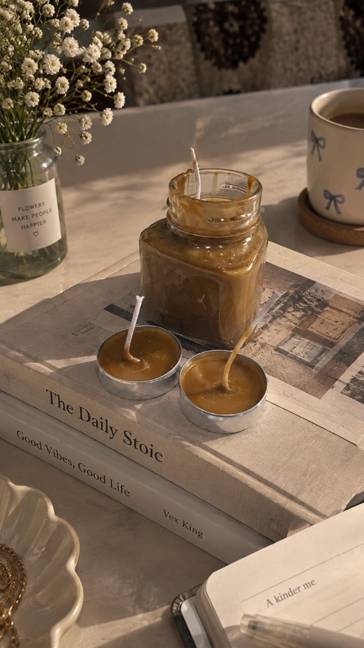 Café coffee candle
