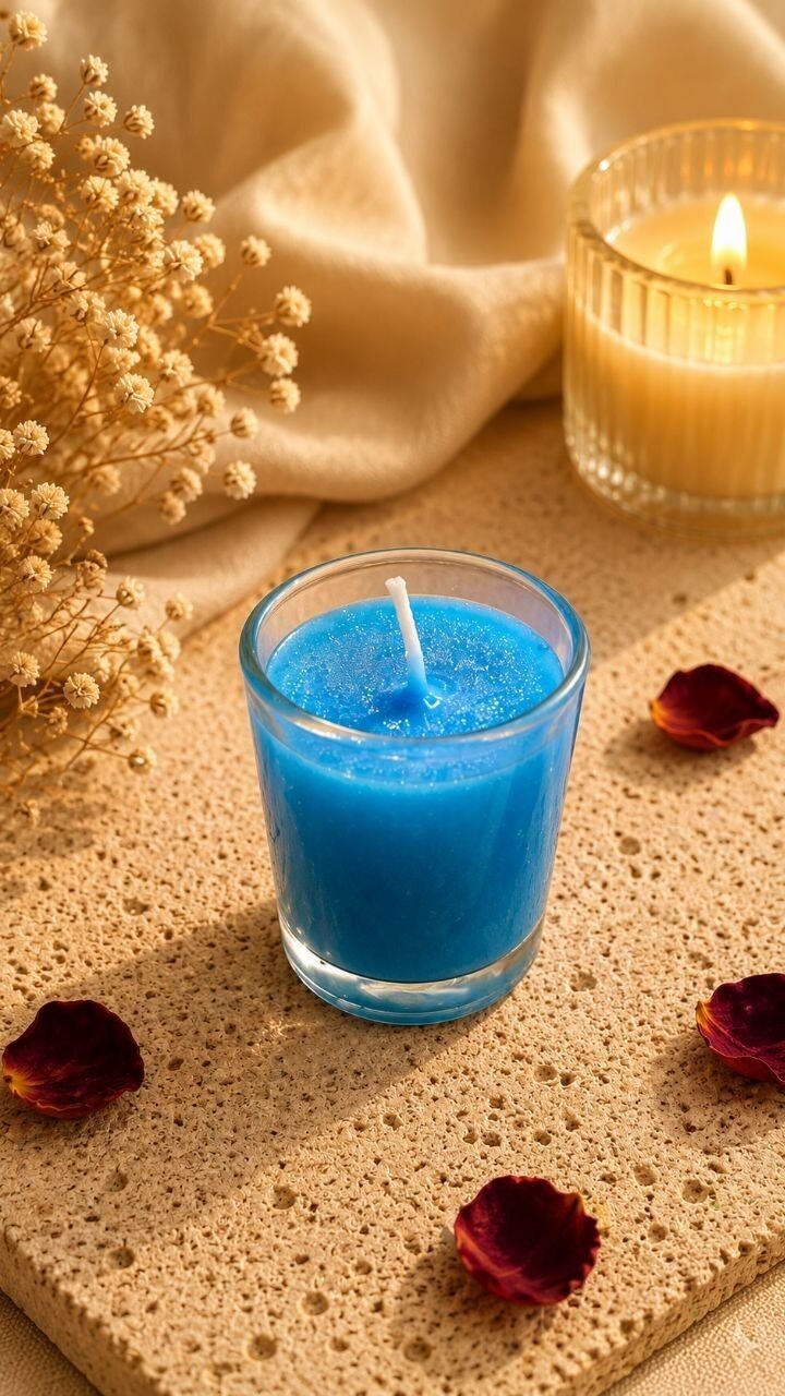 A premium gel-glass candle