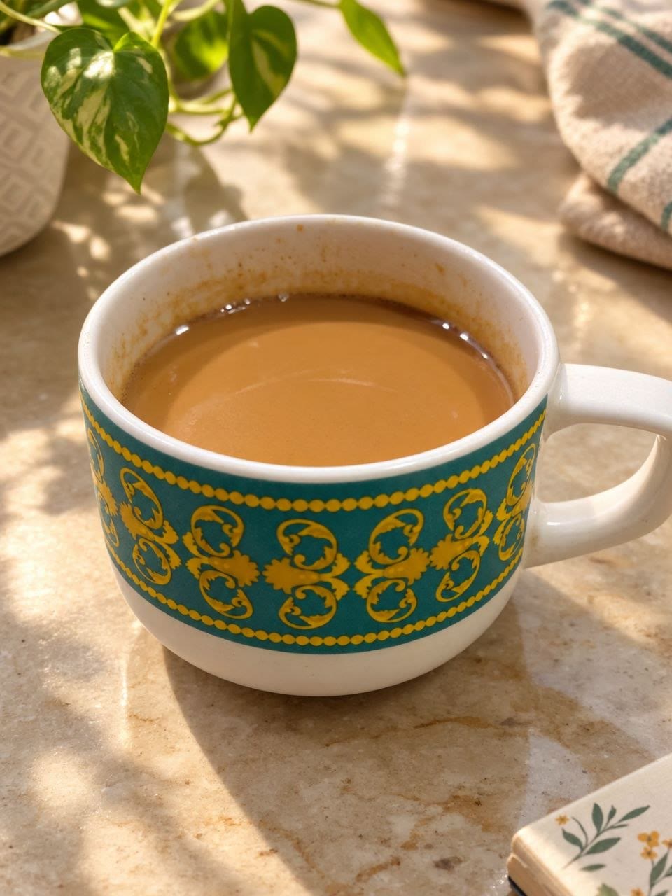Masala tea, one spoon