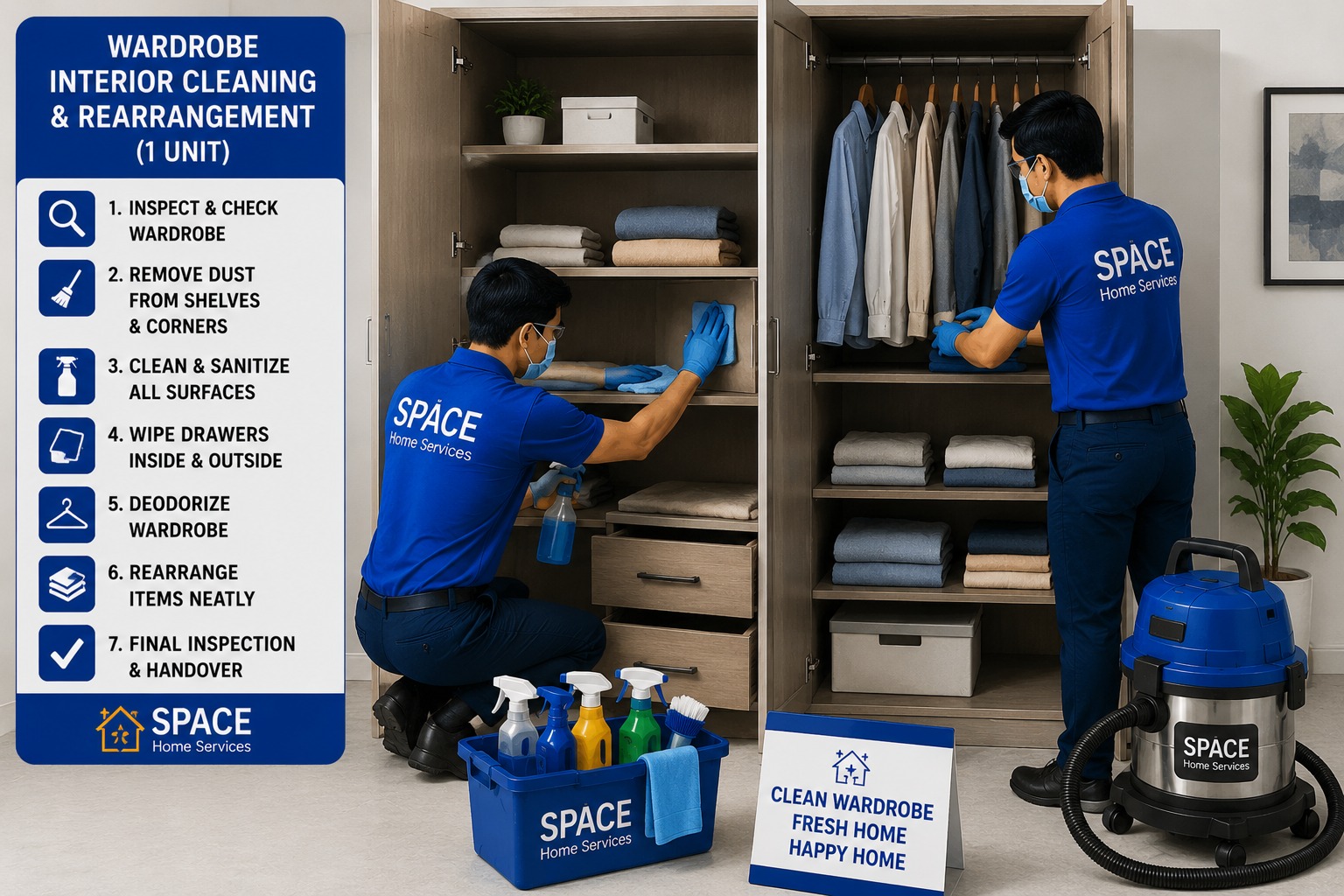 1 Wardrobe Post Interior Cleaning