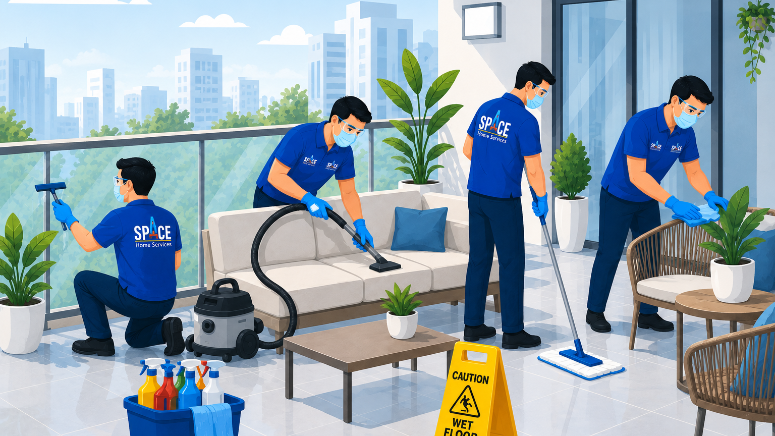 Balcony Cleaning