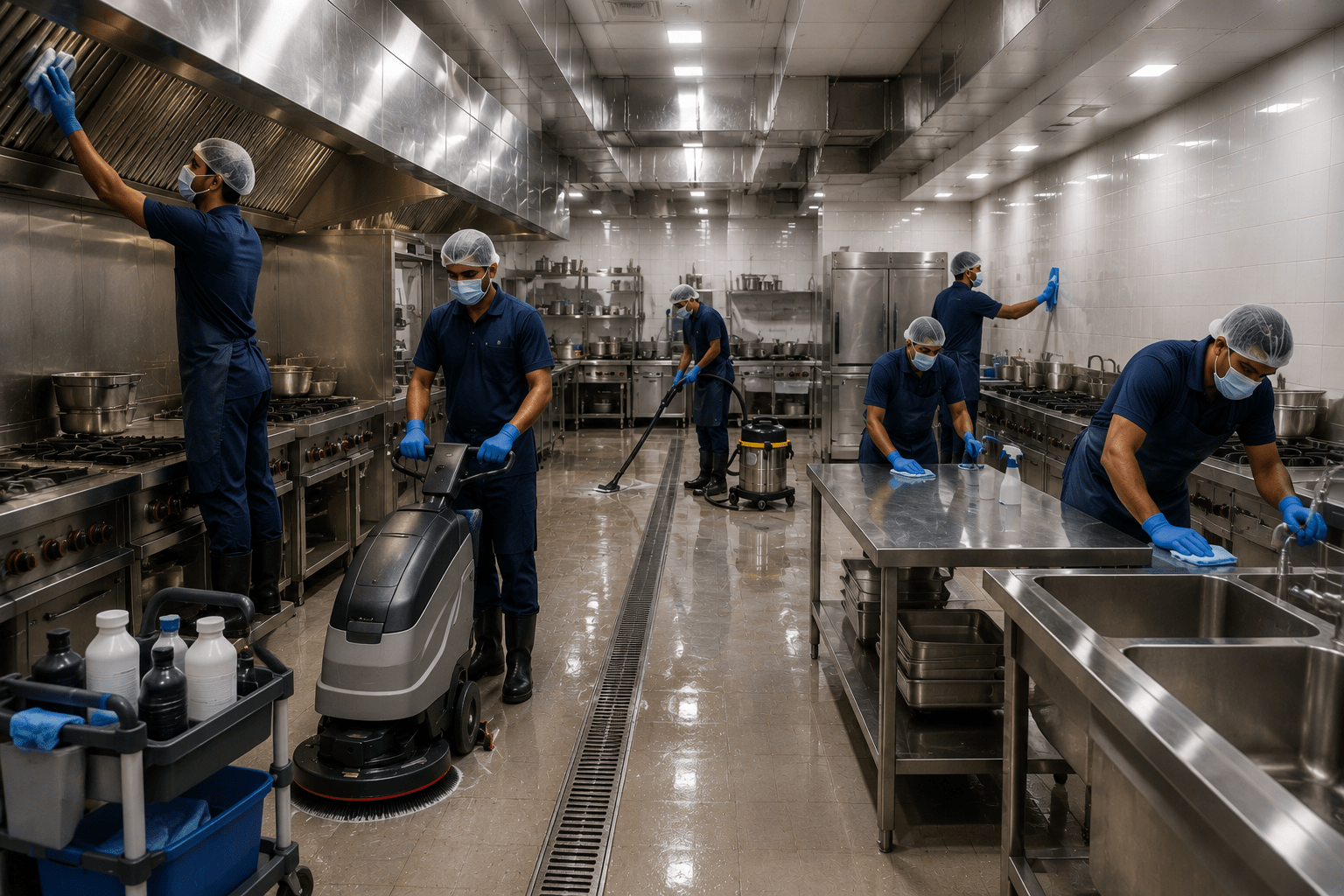 Complete Restaurant & Commercial Kitchen Cleaning (Sq.Ft)